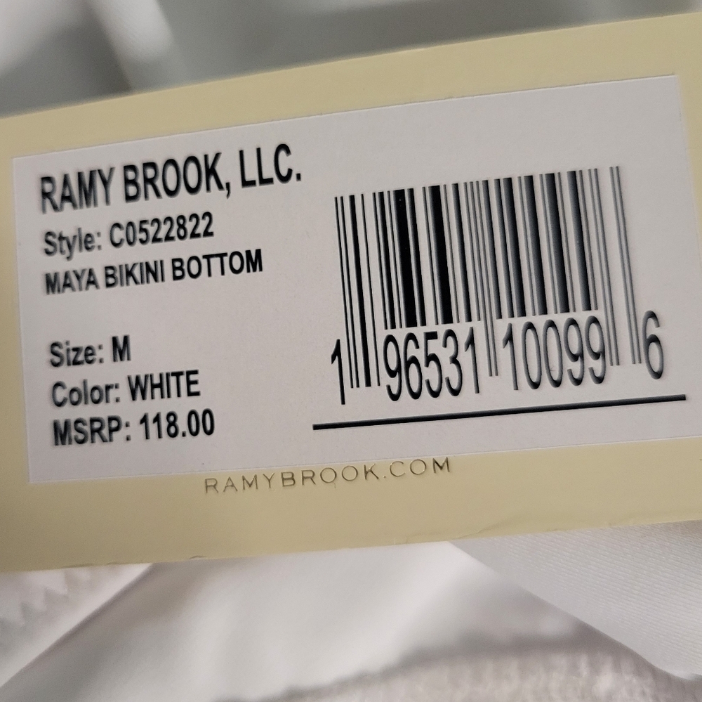 Ramy Brook White and Gold Bikini with Crochet Metallic Accents - Picture 12 of 13